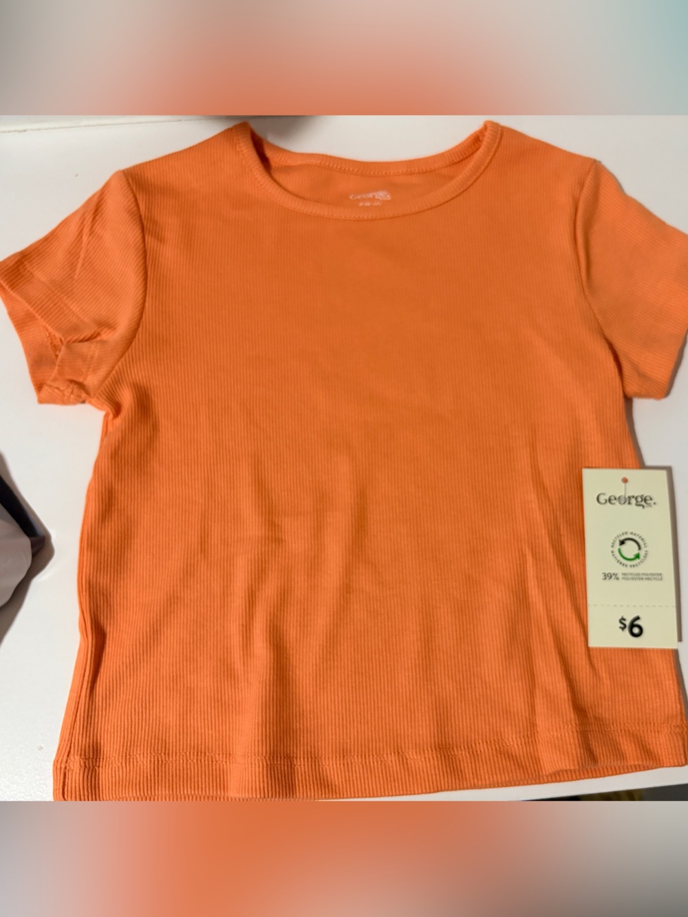 BNWT George Girls' Rib T-Shirt